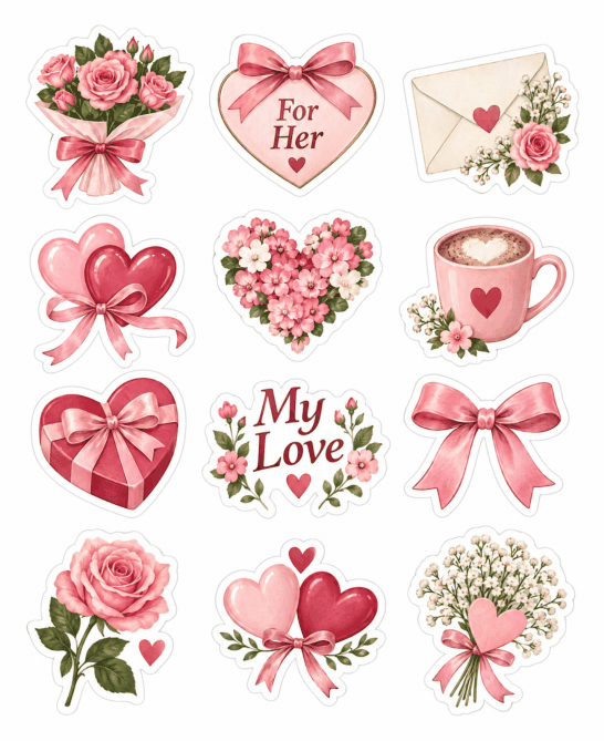 Preview of Love Quotes Stickers for Her
